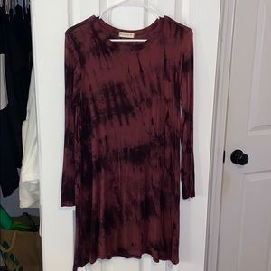 long sleeved soft dress